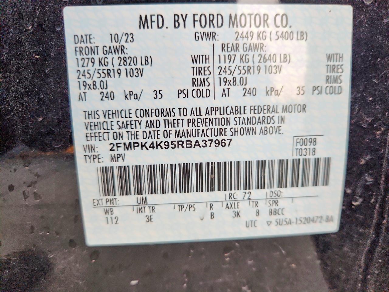 2024 FORD EDGE TITANIUM photo 12