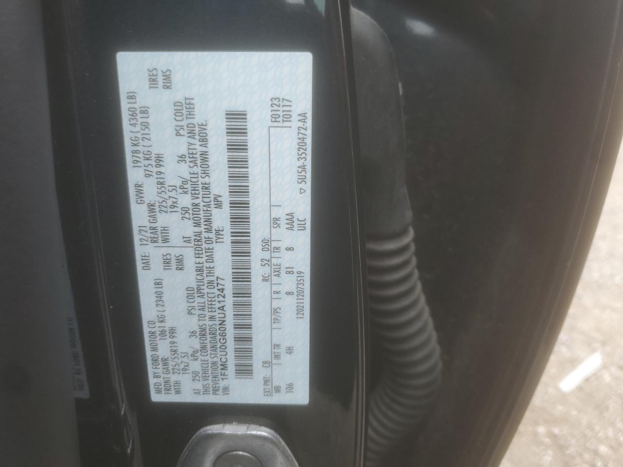 2022 FORD ESCAPE SE photo 36