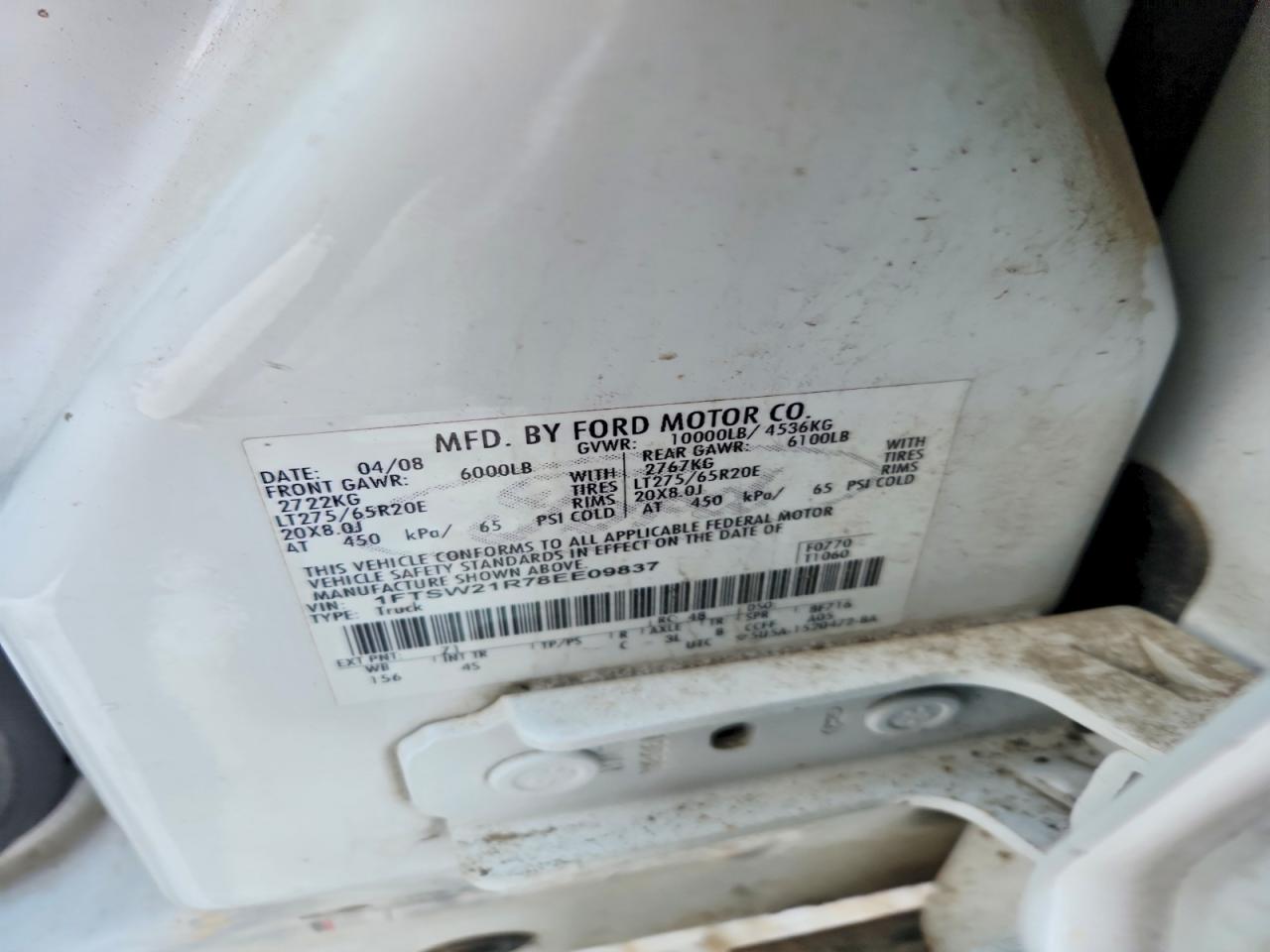 2008 FORD F250 SUPER DUTY photo 34