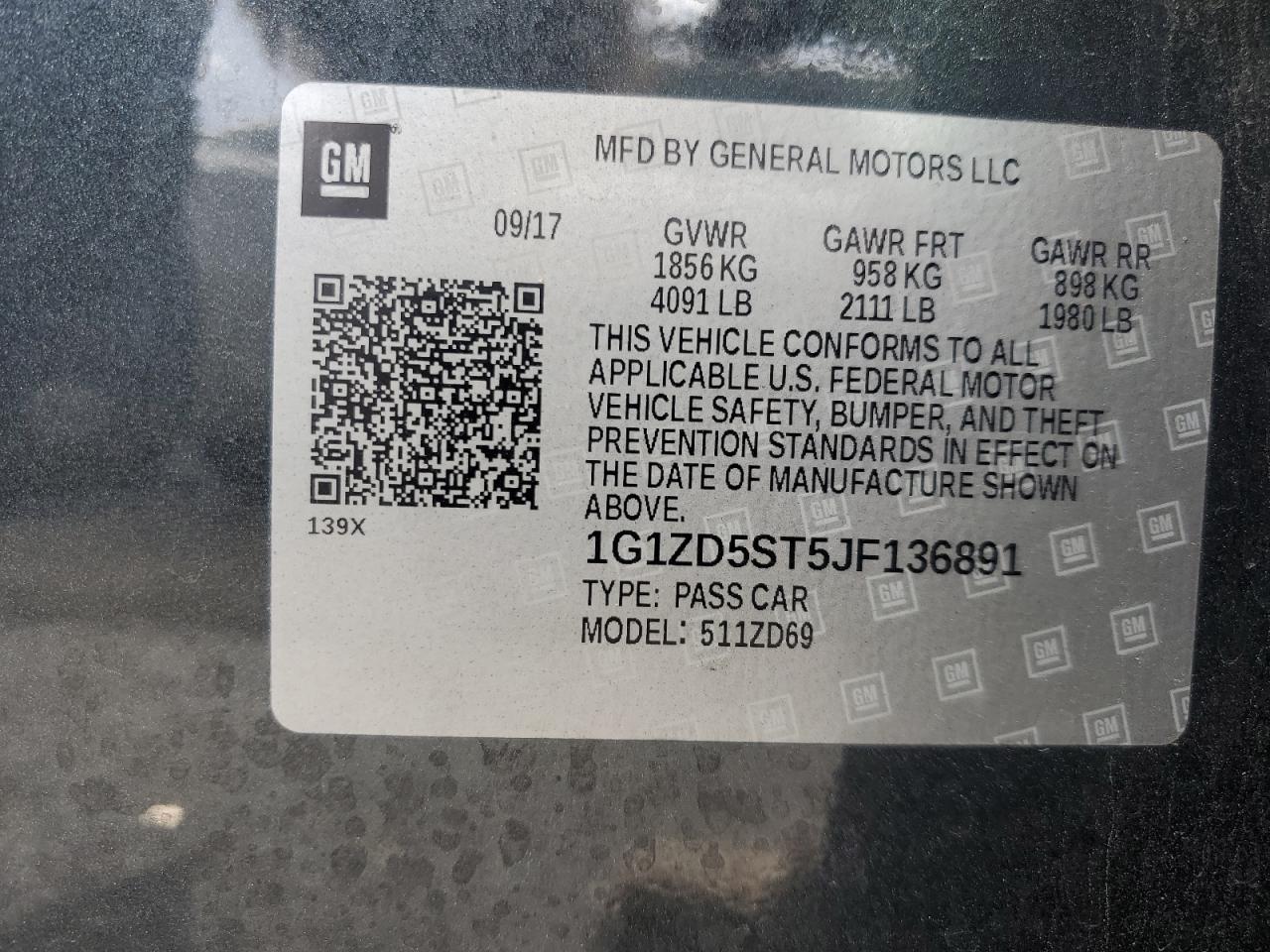 2018 CHEVROLET MALIBU LT photo 23
