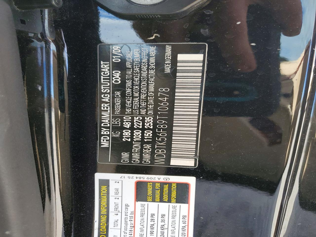 2009 MERCEDES-BENZ CLK 350 photo 12