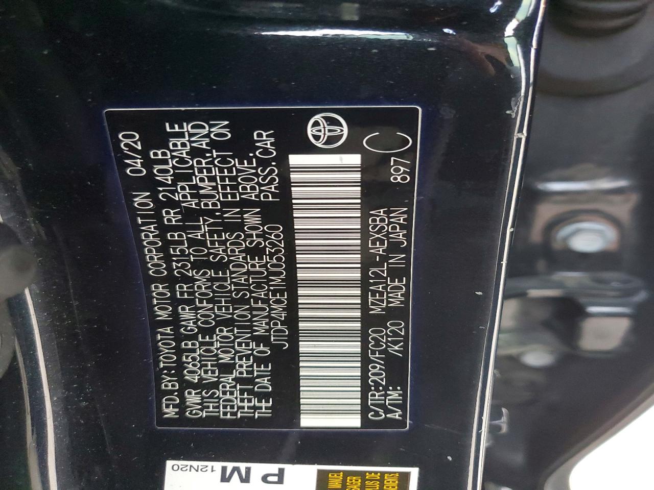 2021 TOYOTA COROLLA SE photo 37