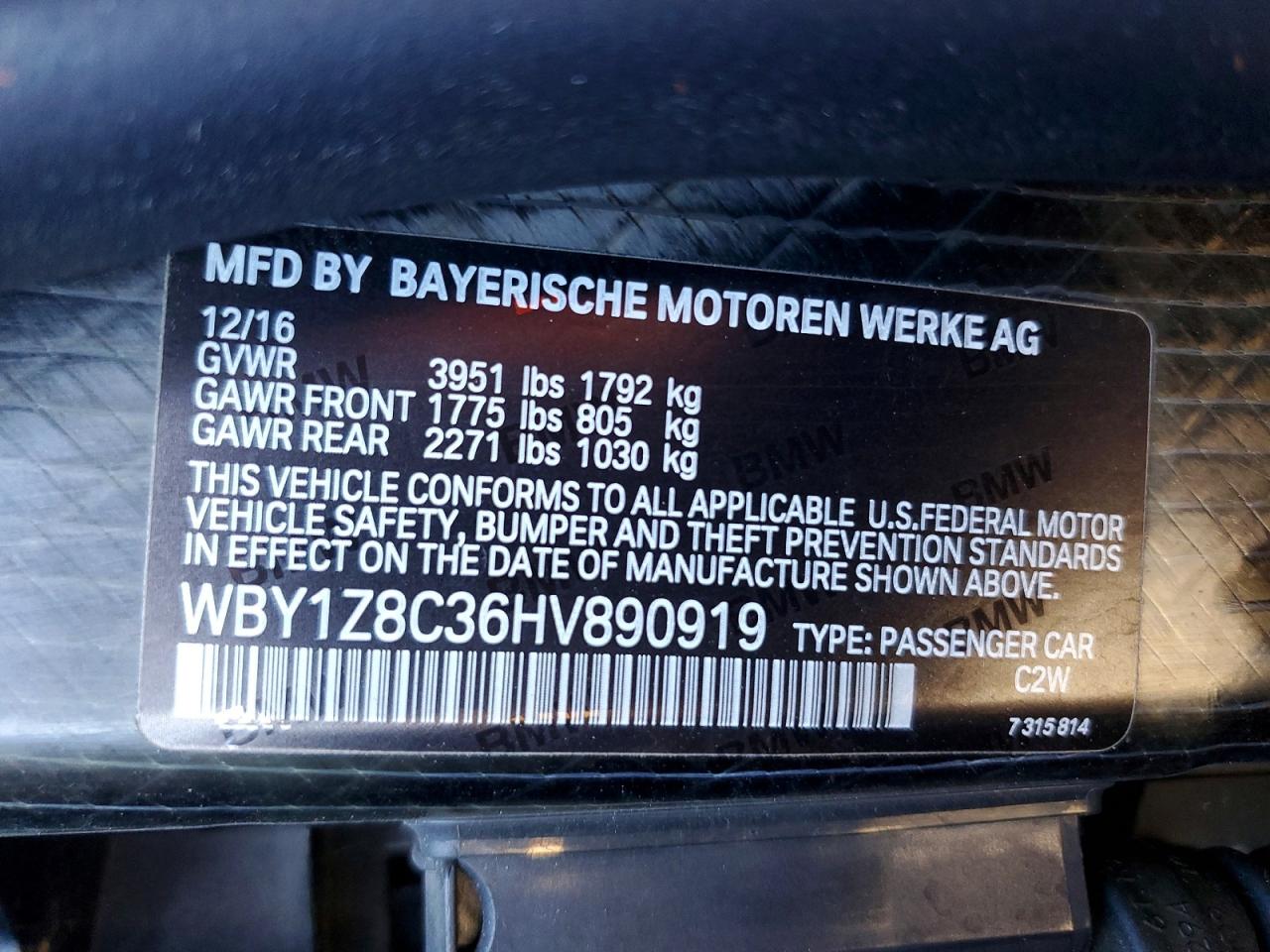 2017 BMW I3 REX photo 25