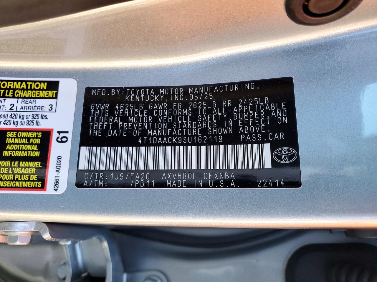 2025 TOYOTA CAMRY XSE photo 12