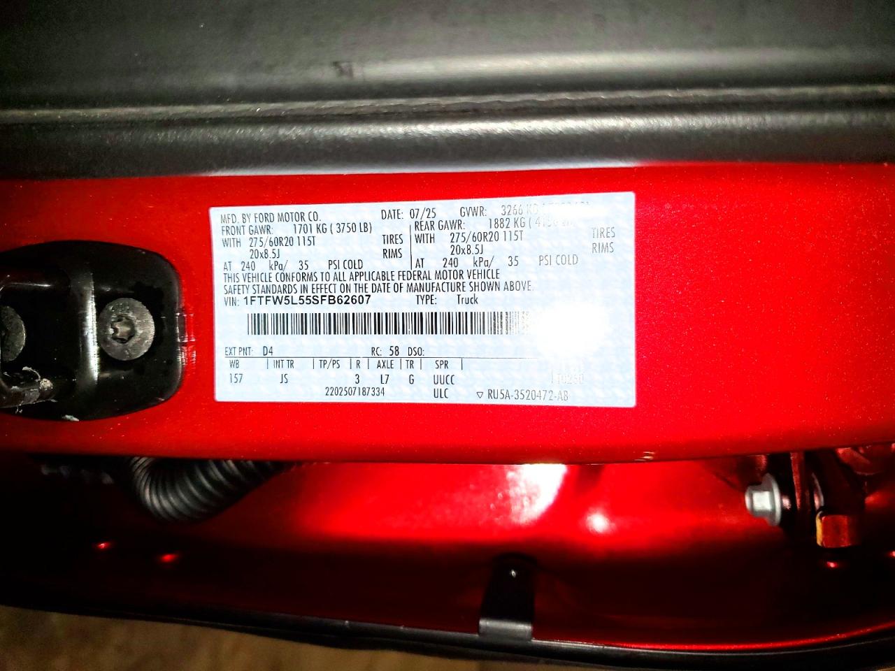 2025 FORD F150 LARIAT photo 34
