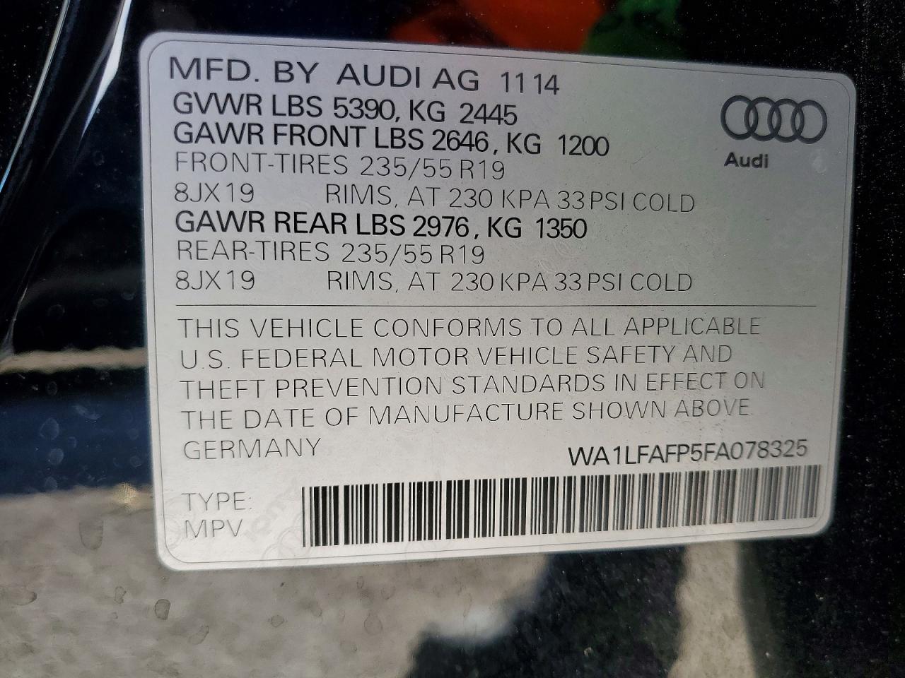 2015 AUDI Q5 PREMIUM PLUS photo 25