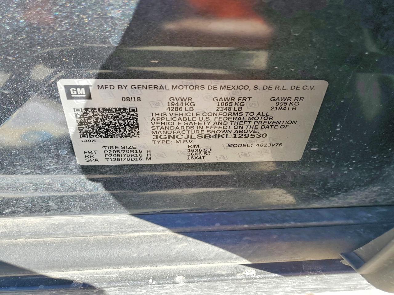 2019 CHEVROLET TRAX 1LT photo 23