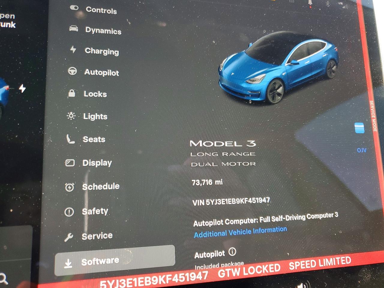 2019 TESLA MODEL 3 photo 17