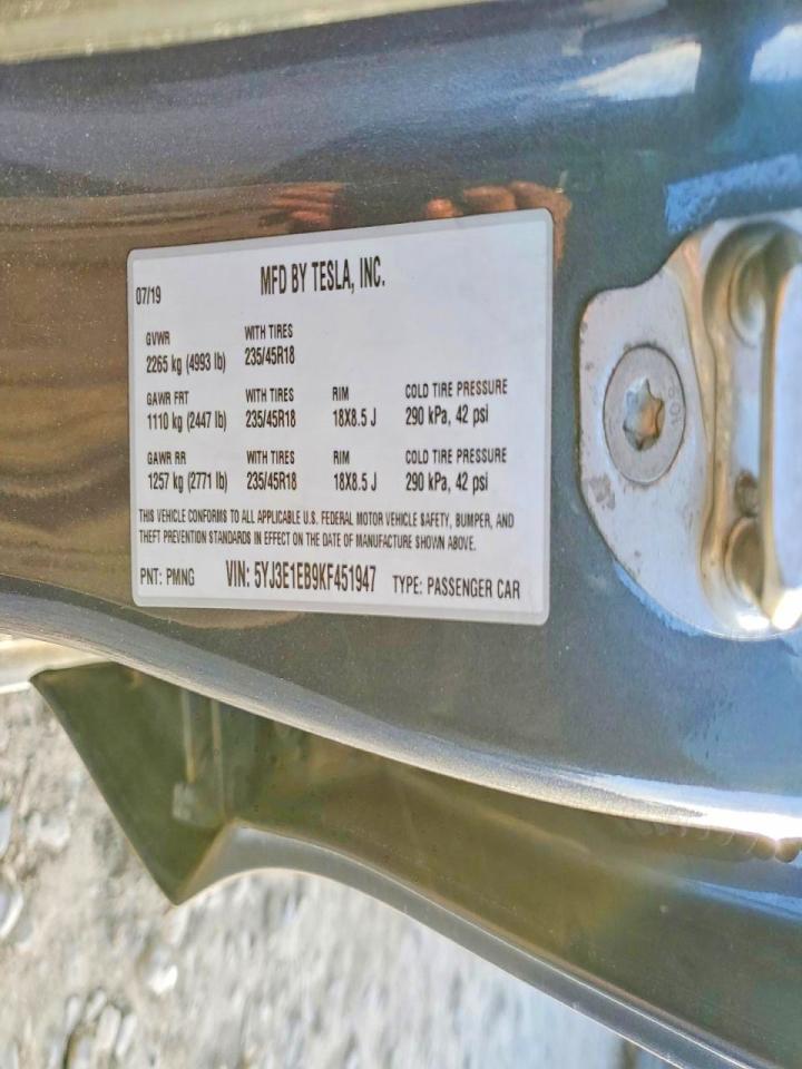 2019 TESLA MODEL 3 photo 23