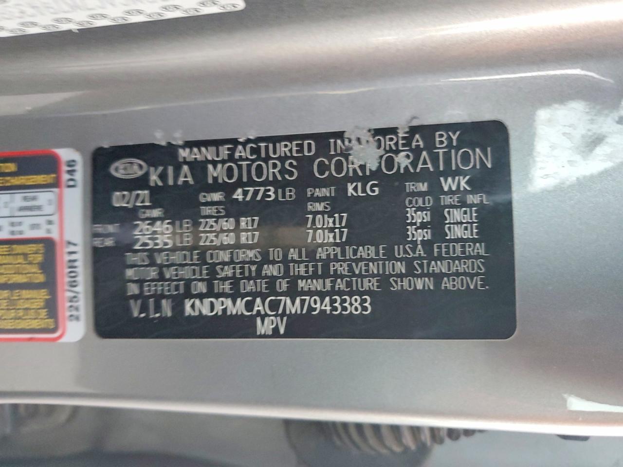 2021 KIA SPORTAGE LX photo 13