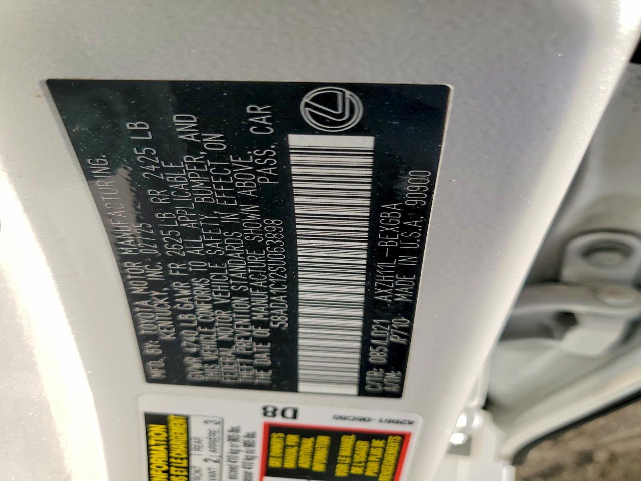 2025 LEXUS ES 300H BASE photo 12
