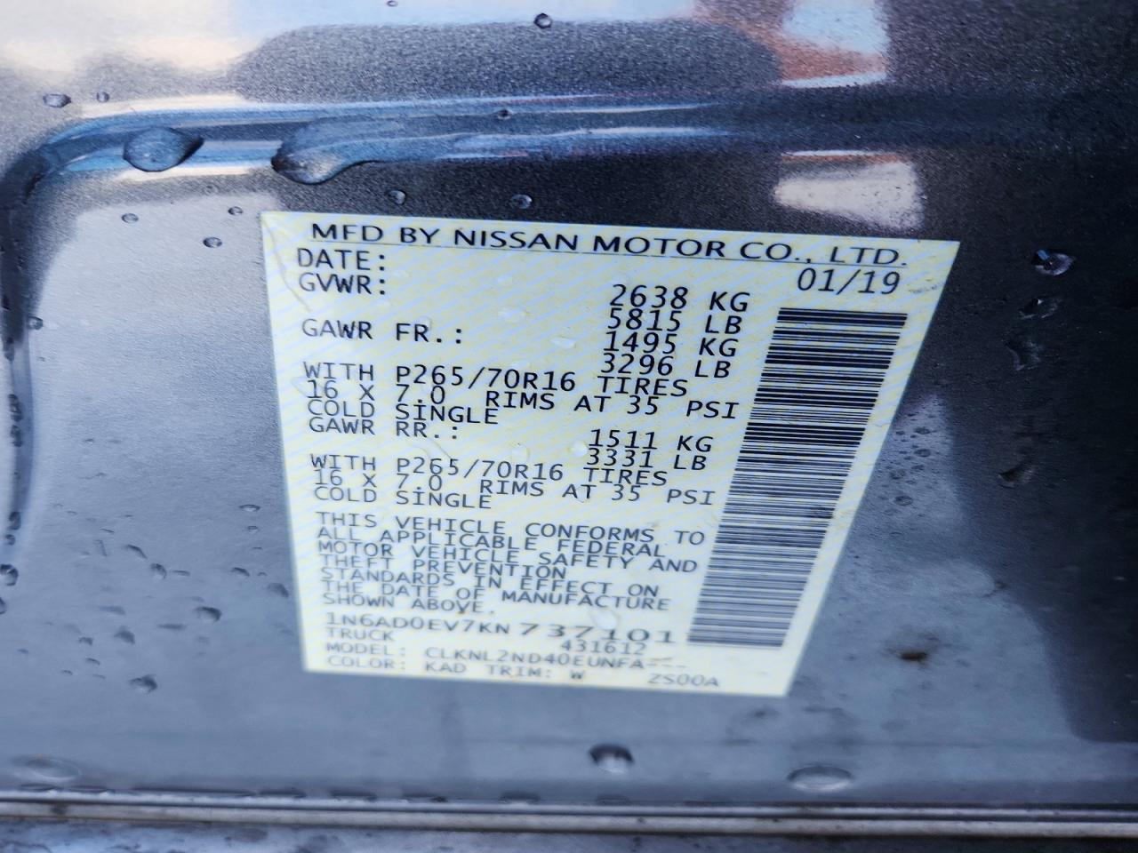 2019 NISSAN FRONTIER S photo 23