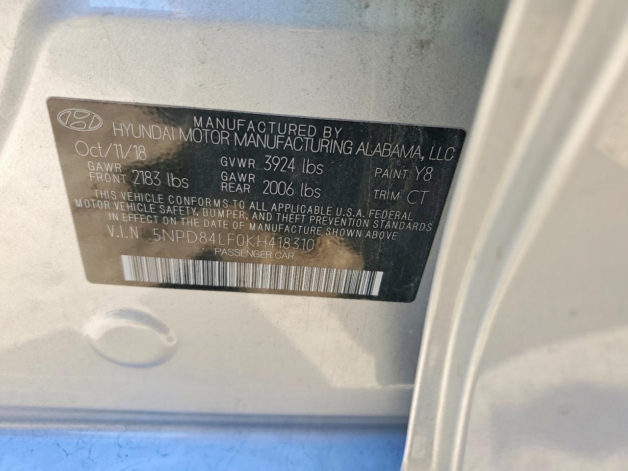 2019 HYUNDAI ELANTRA SEL photo 12