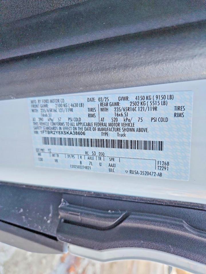 2025 FORD TRANSIT T-250 DELIVERY VAN photo 14