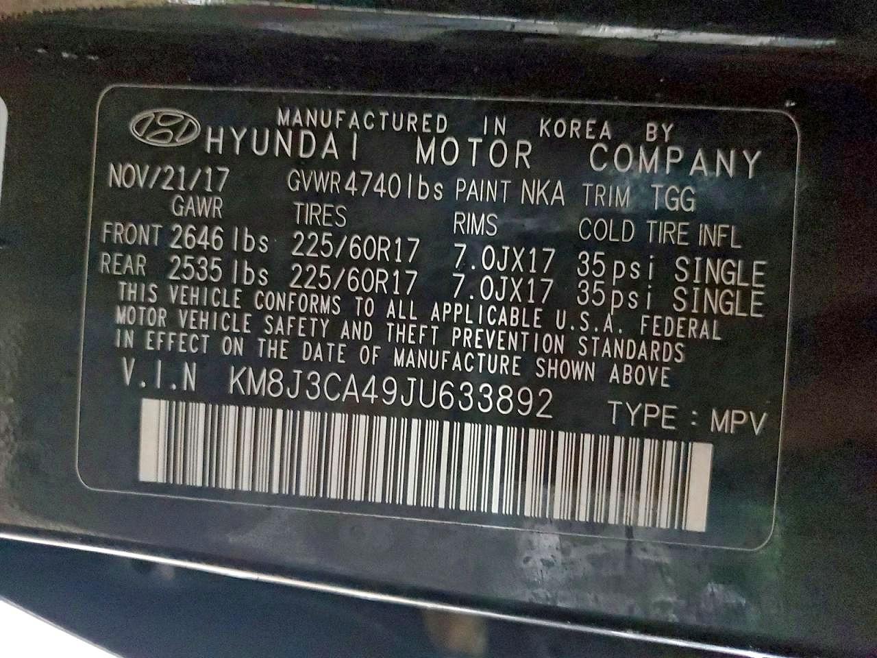 2018 HYUNDAI TUCSON SEL photo 12