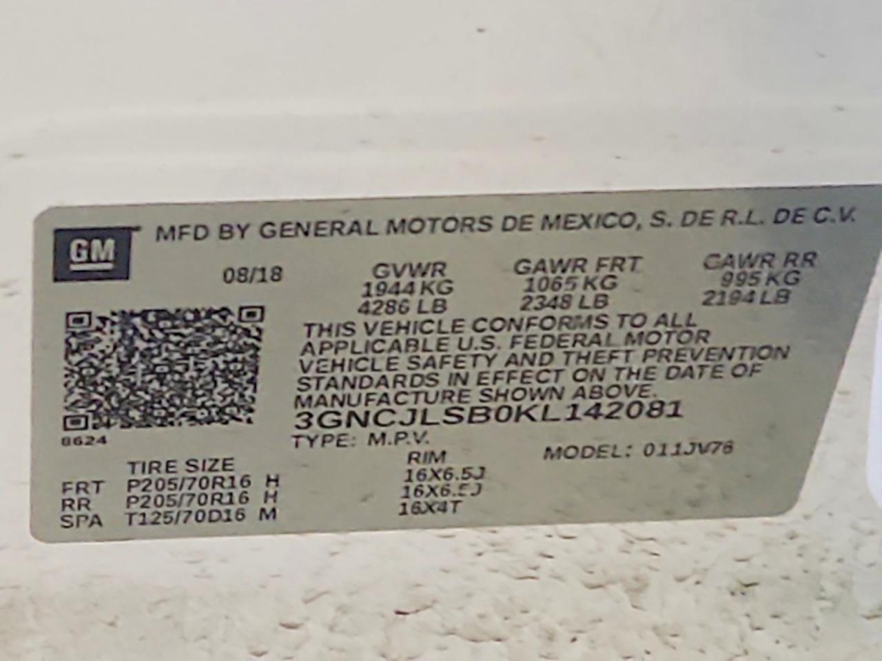 2019 CHEVROLET TRAX 1LT photo 23