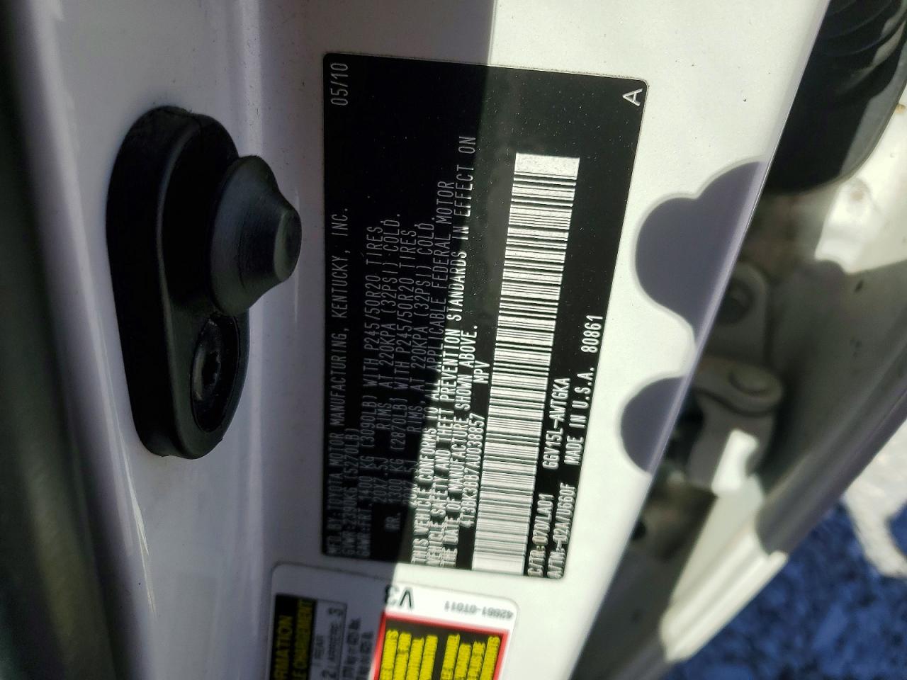 2010 TOYOTA VENZA photo 27