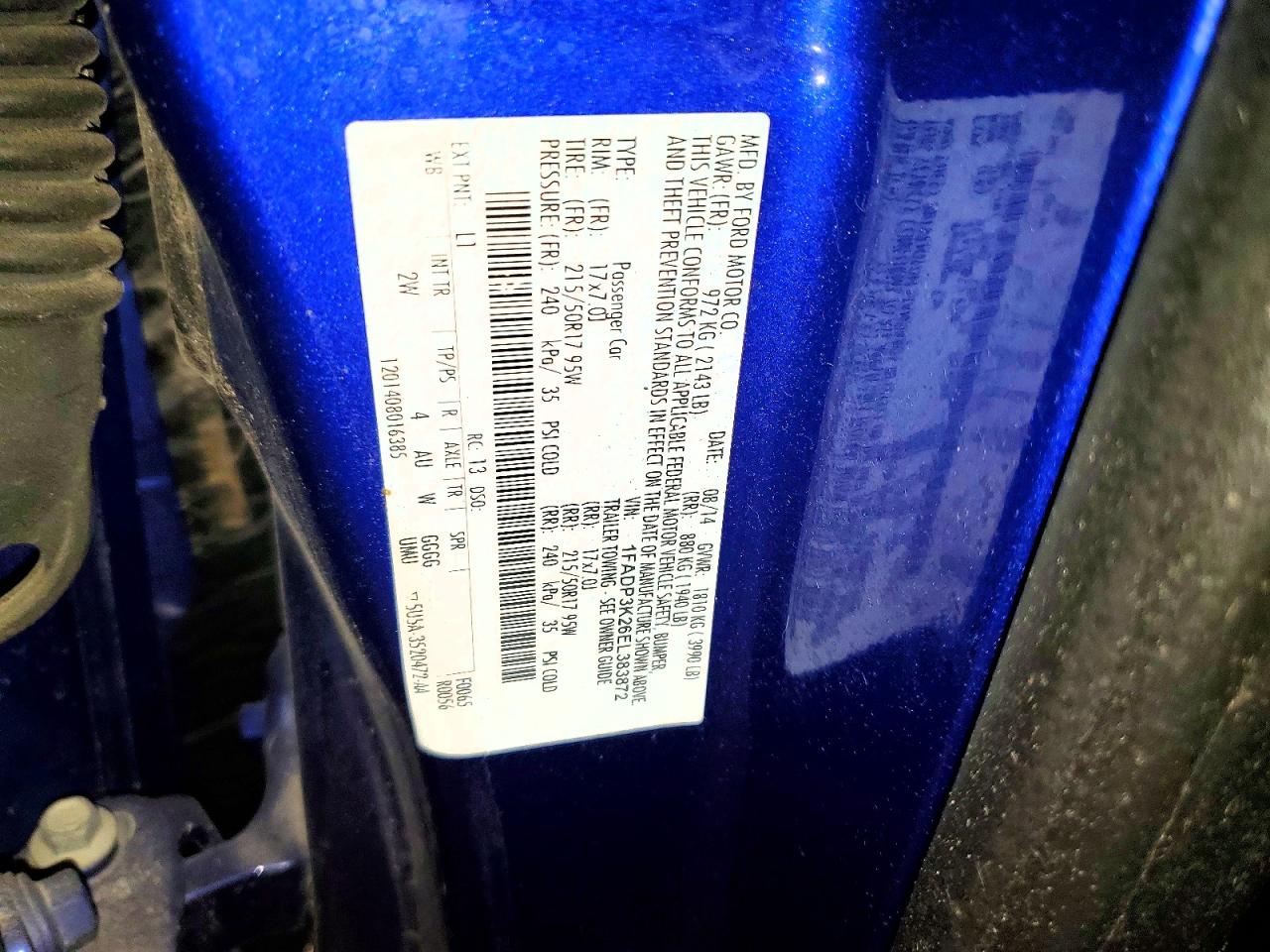 2014 FORD FOCUS SE photo 12
