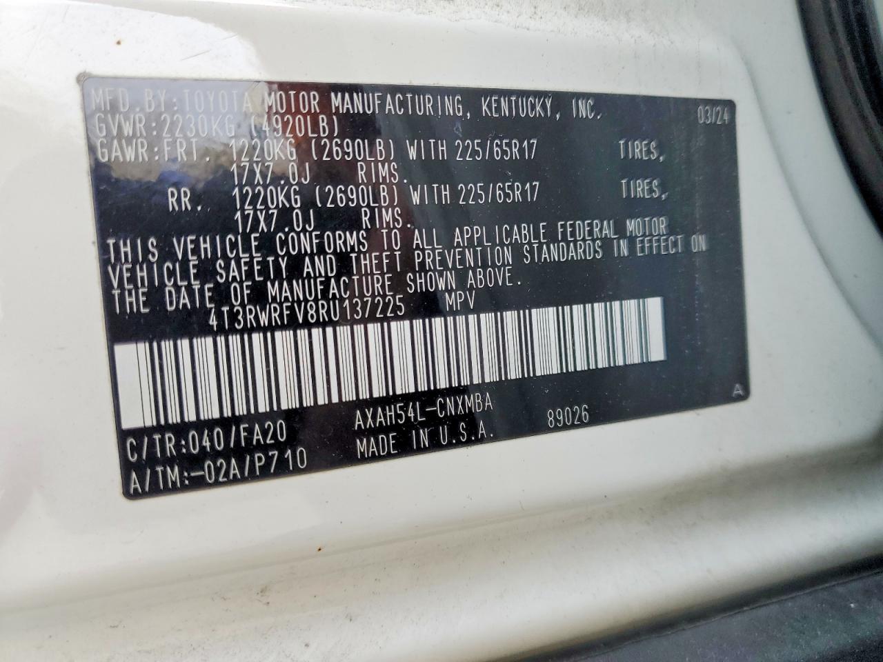 2024 TOYOTA RAV4 XLE photo 14