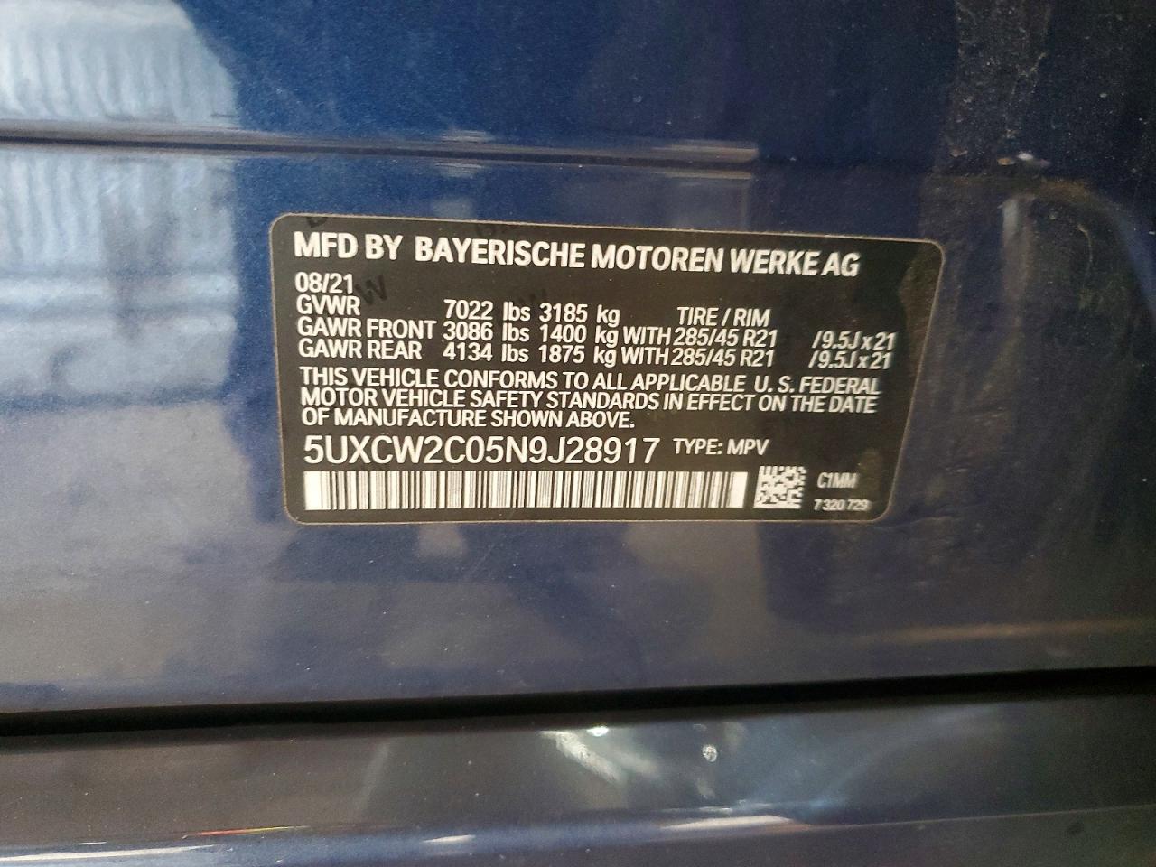 2022 BMW X7 XDRIVE40I photo 14