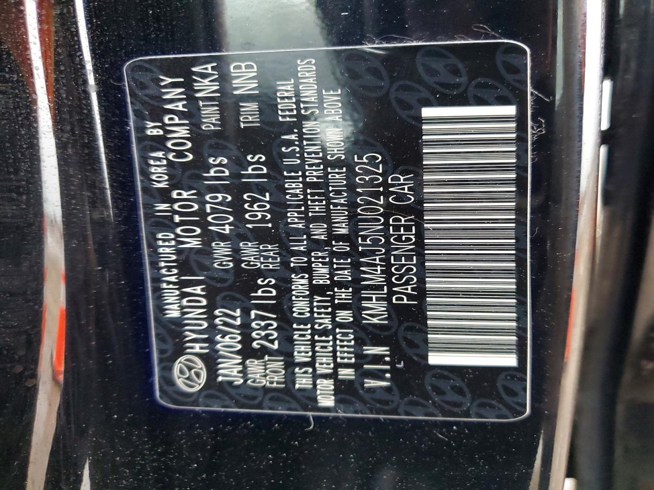 2022 HYUNDAI ELANTRA BLUE photo 13