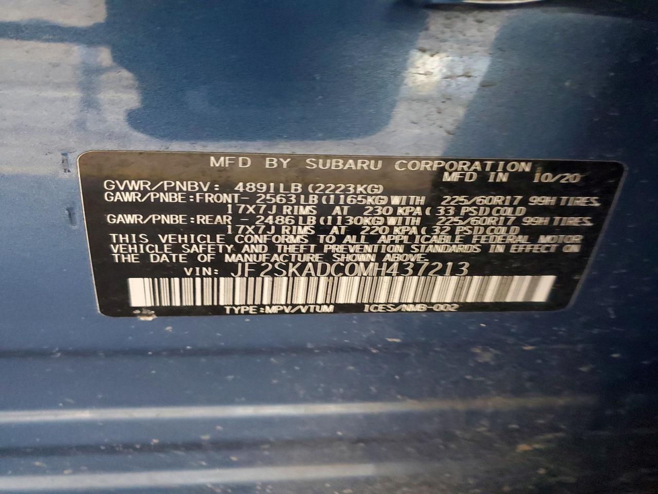 2021 SUBARU FORESTER photo 12