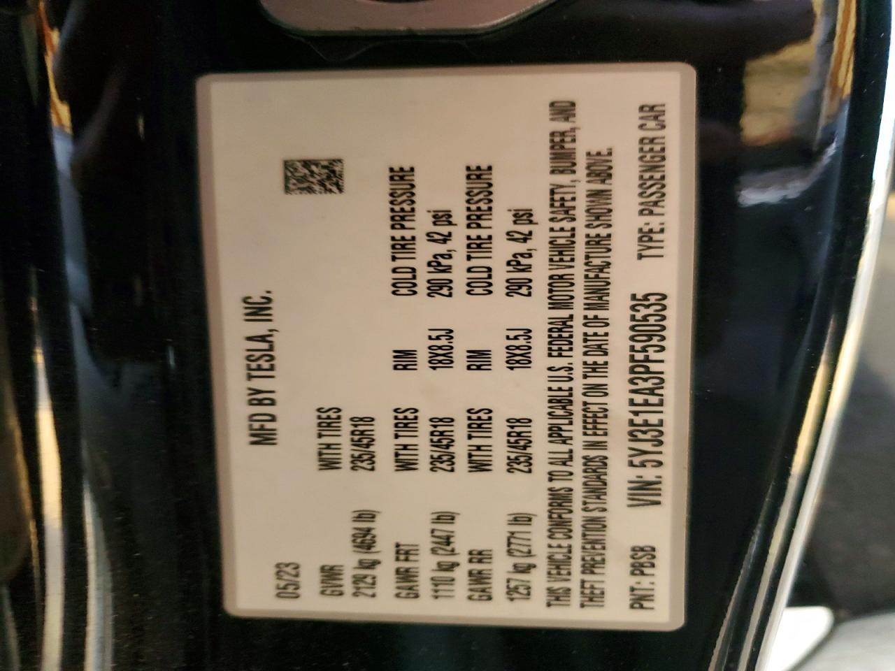 2023 TESLA MODEL 3 photo 23