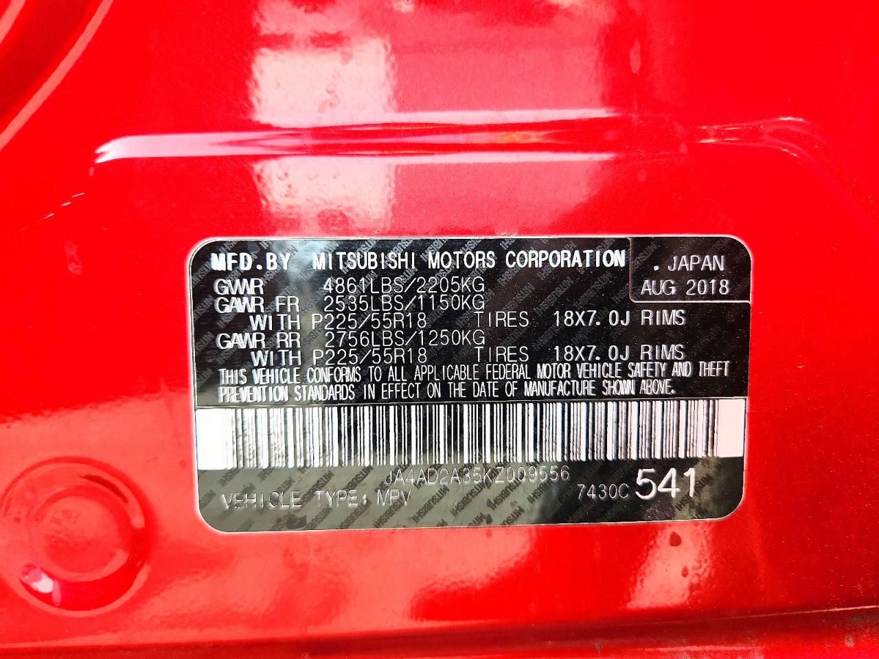 2019 MITSUBISHI OUTLANDER ES photo 13
