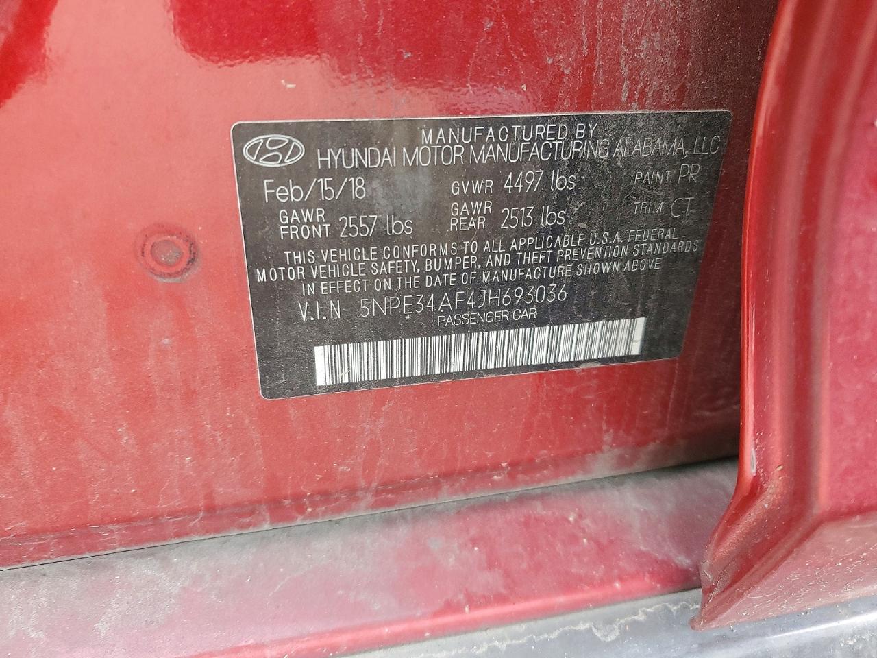 2018 HYUNDAI SONATA SPORT photo 13
