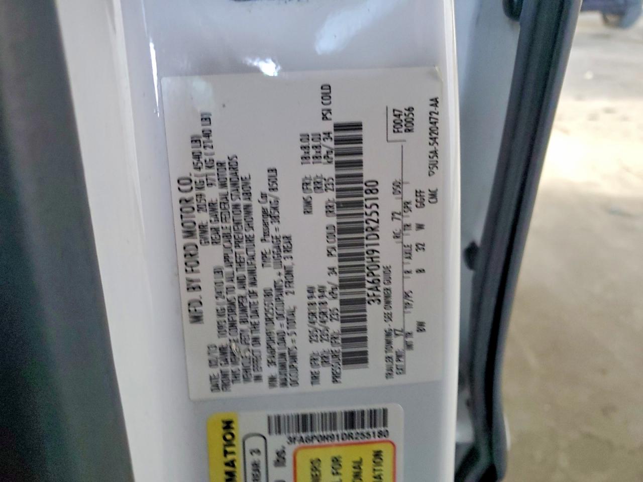 2013 FORD FUSION SE photo 12
