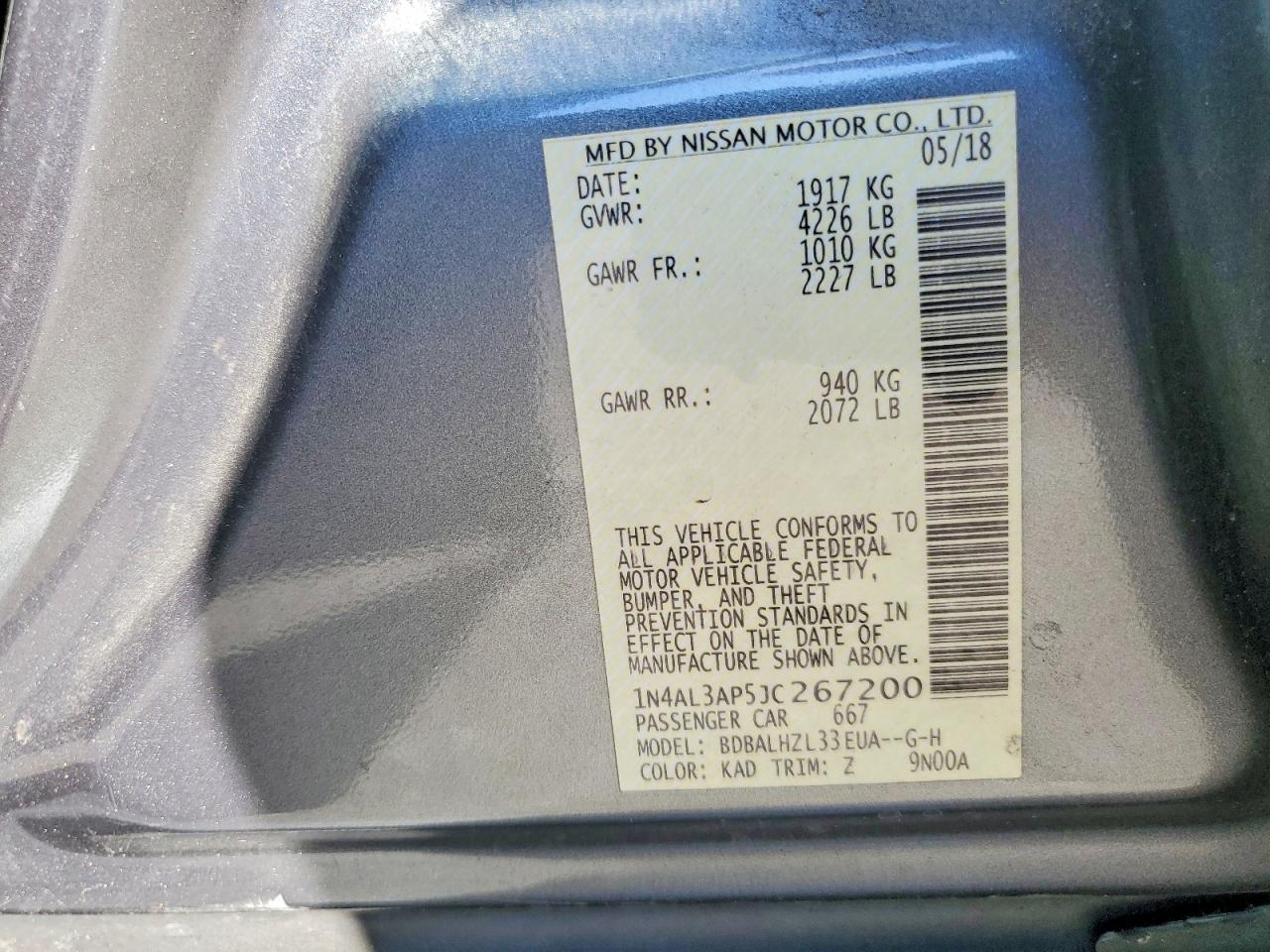 2018 NISSAN ALTIMA photo 23