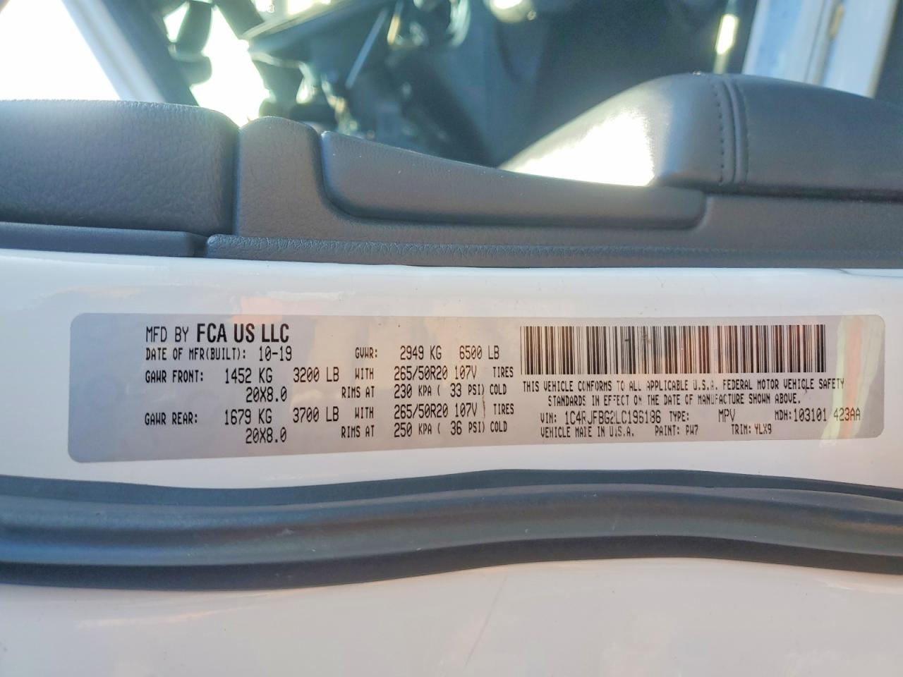 2020 JEEP GRAND CHEROKEE LIMITED photo 13