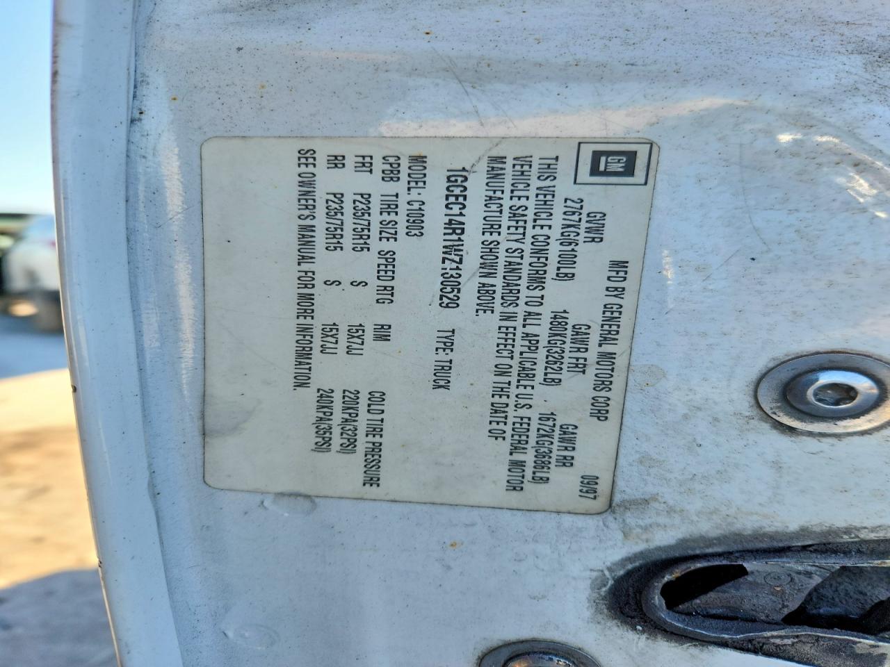 1998 CHEVROLET GMT-400 C1500 photo 34