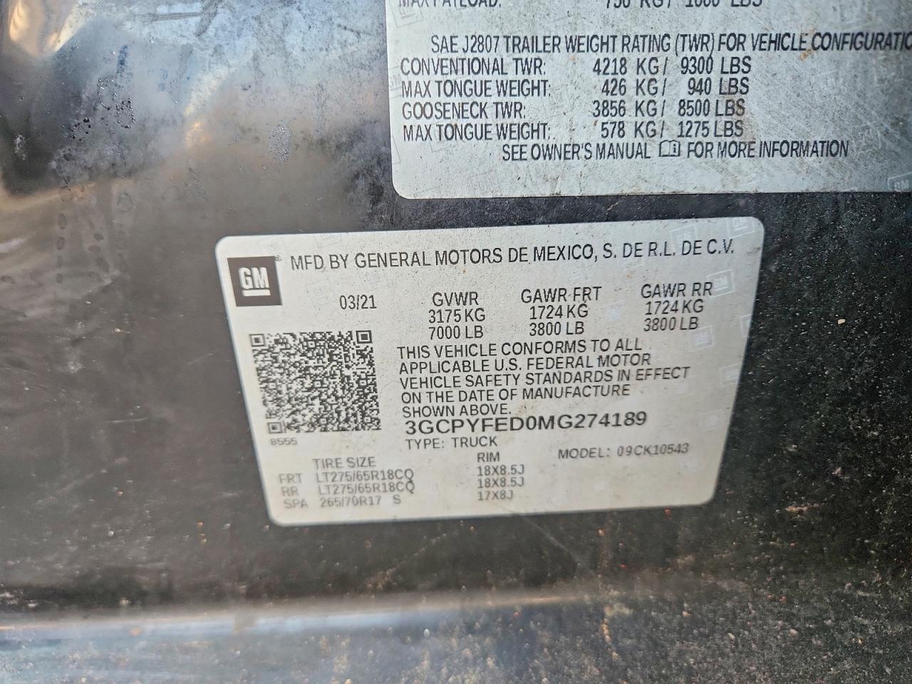 2021 CHEVROLET SILVERADO K1500 LT TRAIL BOSS photo 12