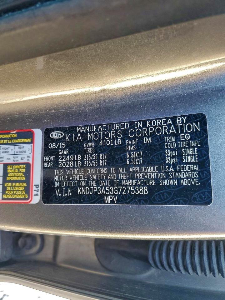 2016 KIA SOUL + photo 12