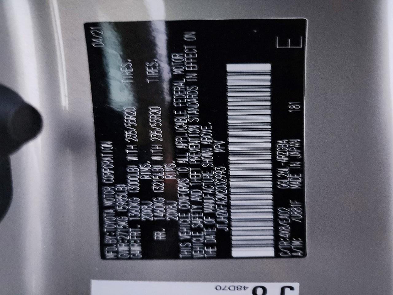 2021 LEXUS RX 350 L photo 27