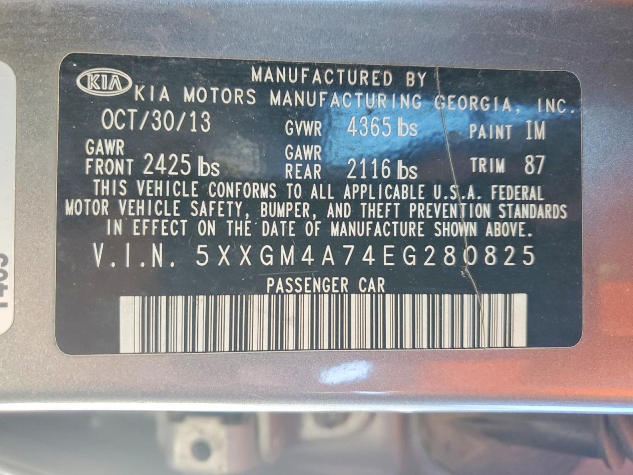 2014 KIA OPTIMA LX photo 12