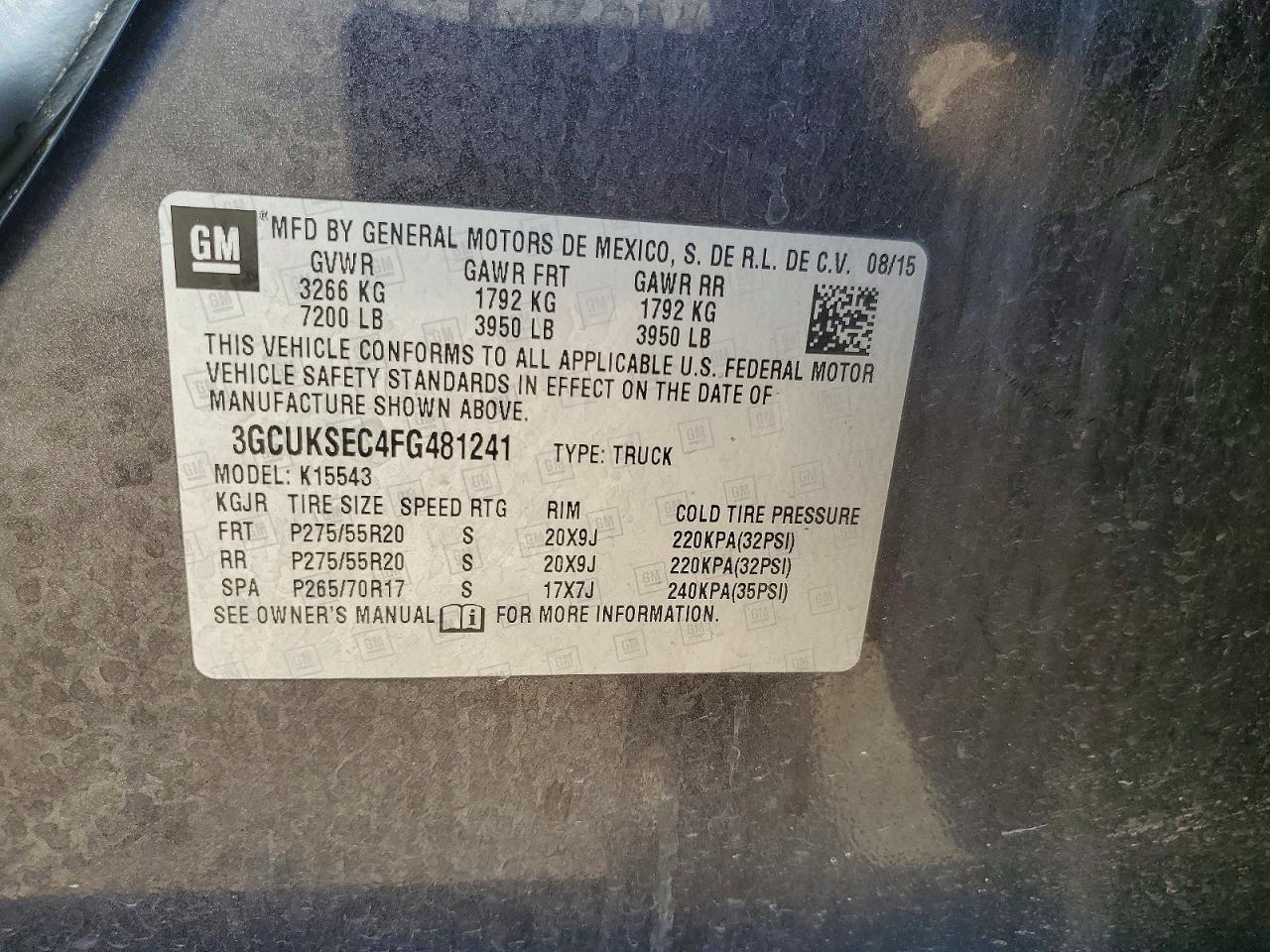 2015 CHEVROLET SILVERADO K1500 LTZ photo 12