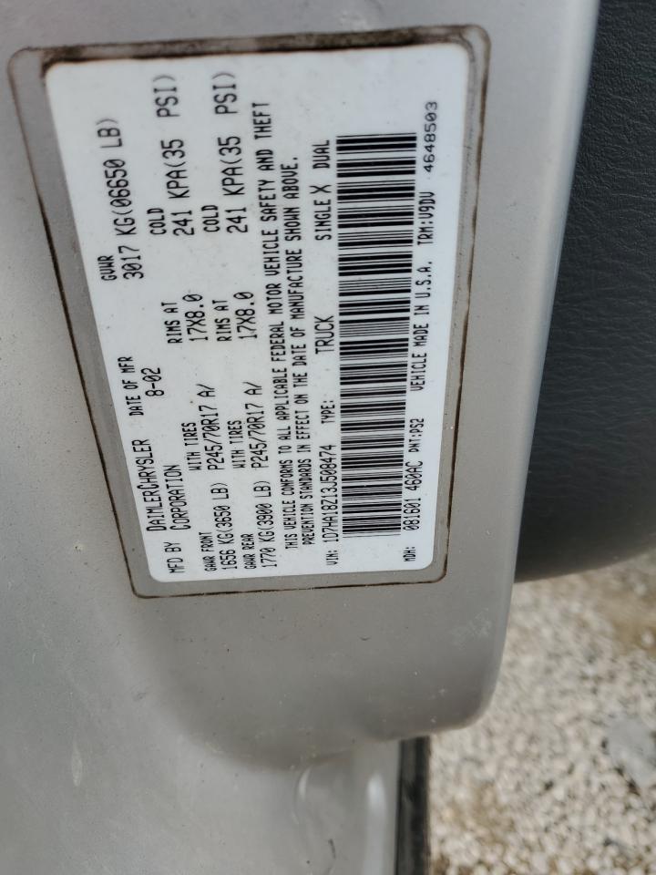 2003 DODGE RAM 1500 photo 12