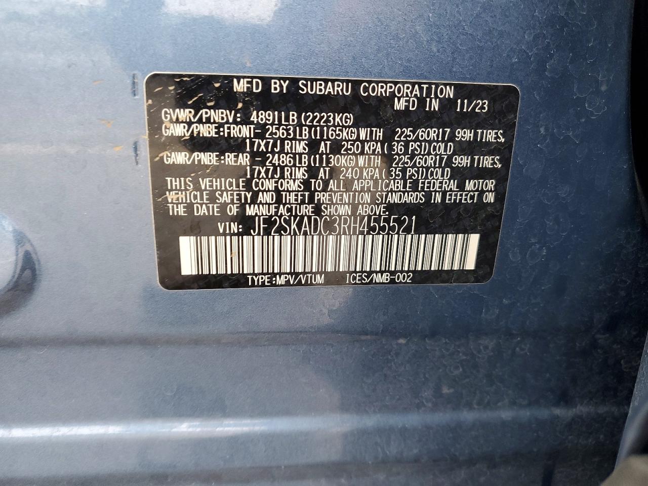 2024 SUBARU FORESTER PREMIUM photo 14
