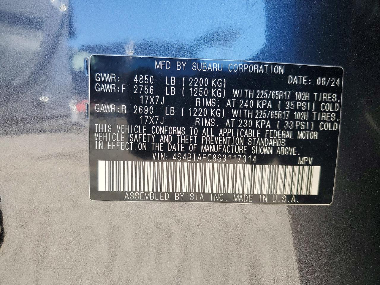2025 SUBARU OUTBACK PREMIUM photo 27