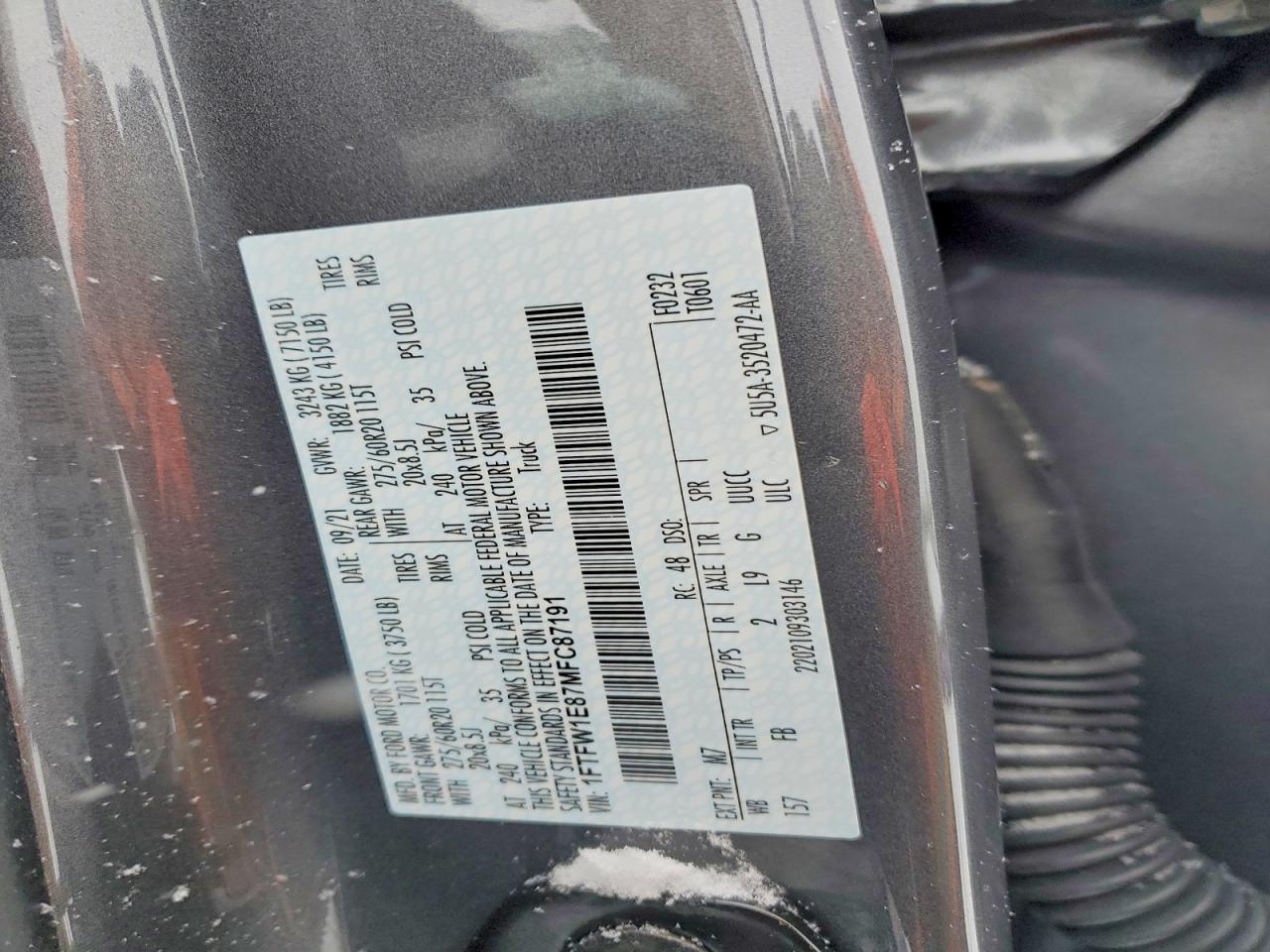 2021 FORD F150 SUPERCREW photo 25