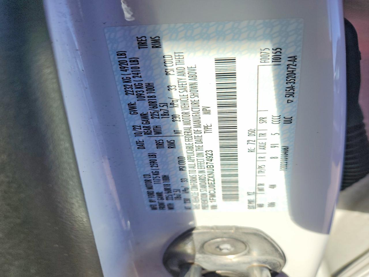 2022 FORD ESCAPE SE photo 23