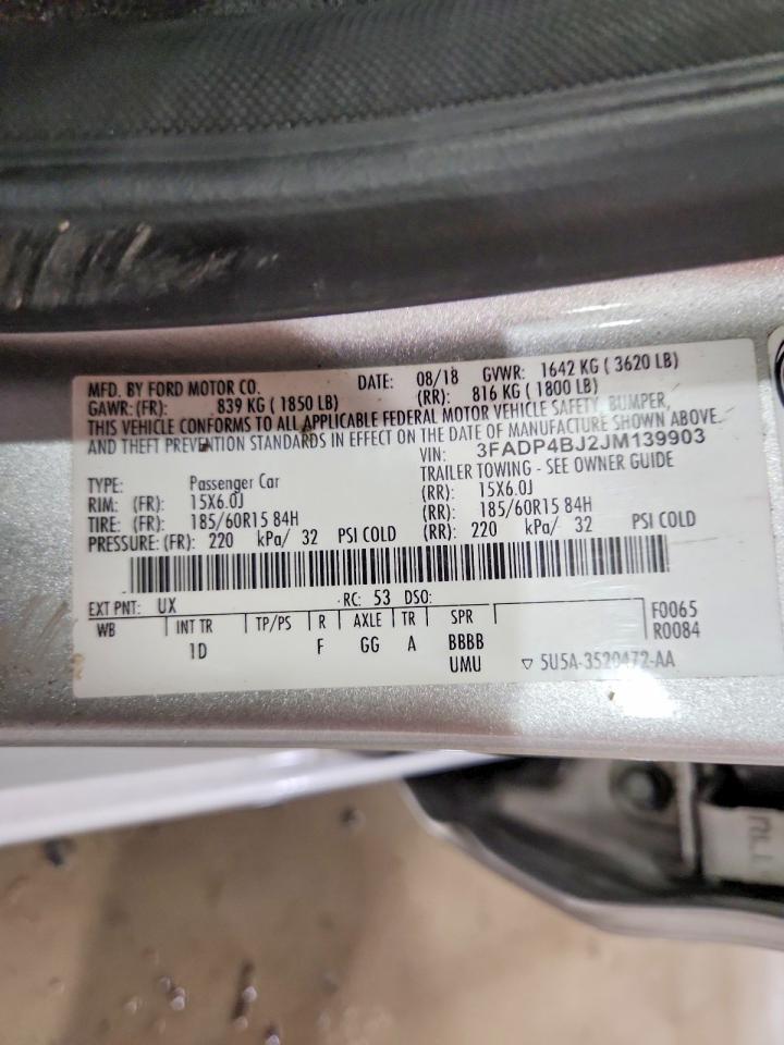 2018 FORD FIESTA SE photo 25