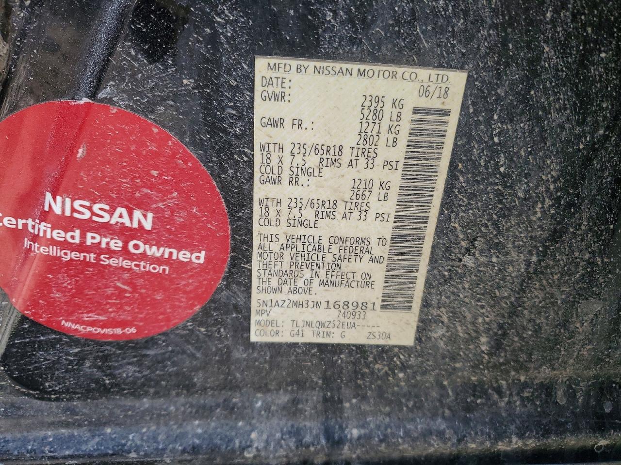 2018 NISSAN MURANO S photo 27