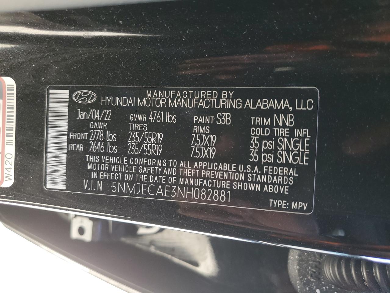 2022 HYUNDAI TUCSON LIMITED photo 13