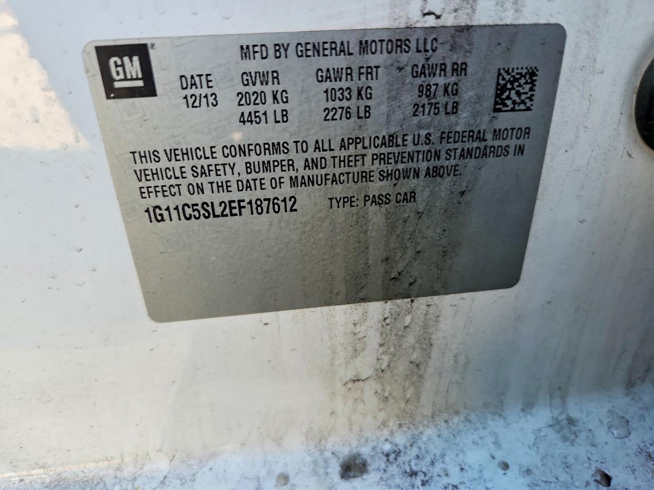 2014 CHEVROLET MALIBU 1LT photo 23