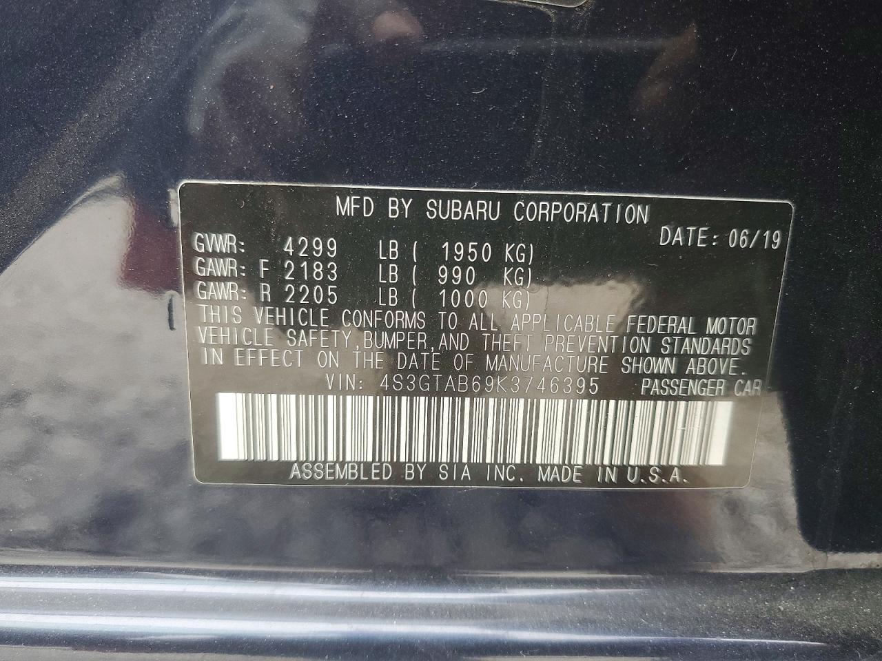 2019 SUBARU IMPREZA photo 12