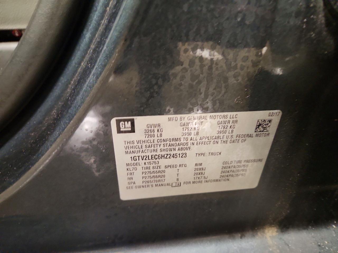 2017 GMC SIERRA K1500 photo 12