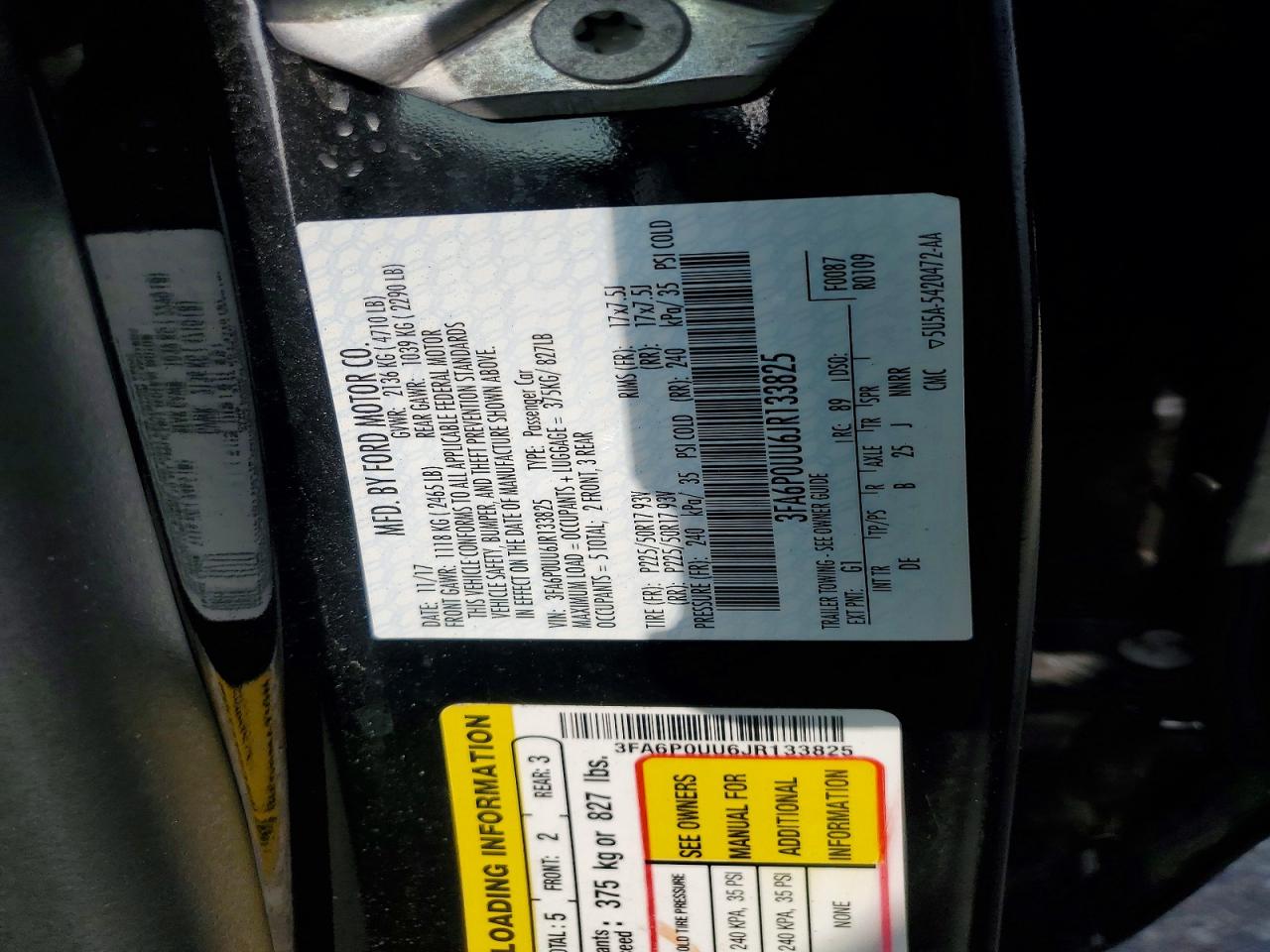 2018 FORD FUSION S HYBRID photo 23